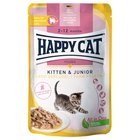 12x85g Farm Poultry Kitten Pouch Meat in Sauce Happy Cat kissanruoka