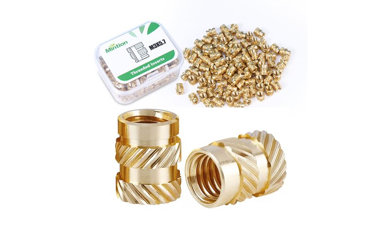 Mintion M3 X 5,7mm X 4,6mm Threaded Insert Set - 100 Pcs – kuva 1/2