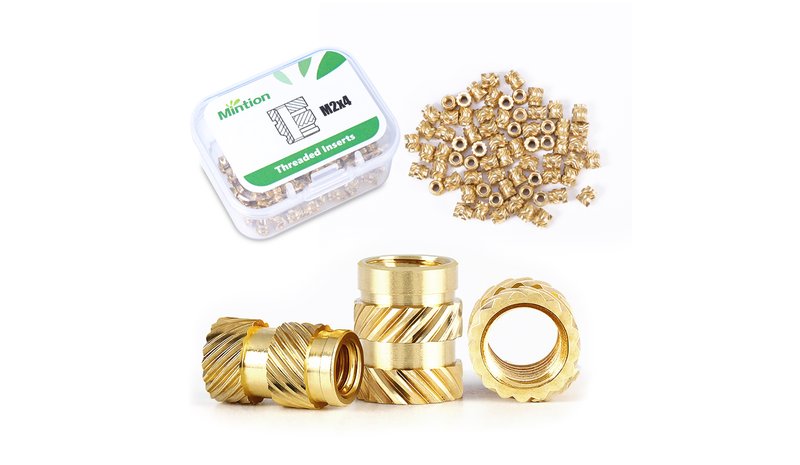 Mintion M2 X 4mm X 3,6mm Threaded Insert Set - 70 Pcs – kuva 1/2