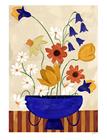 The Poster Club The Poster Club X Frankie Penwill - Colourful Bunch In Blue Vase - Multi/patterned - 70X 100CM