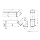 Sifoni Aniplast DY0136EU, 1 1/2 x 40, ilman venttiiliä