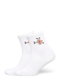 name it Nmfhollie 2P Sock - White - 31-33