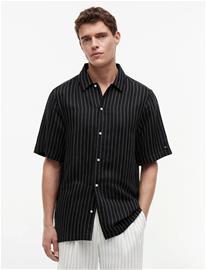 Tommy Hilfiger Dc Engineered Stripe Shirt - Black - M