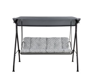 Puutarhakeinu Patio Marbella Black Edition, harmaa polyesteri, 3-paikkainen