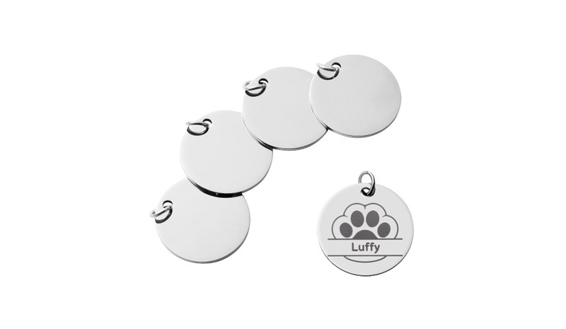 Bambu Lab Round Stainless Steel Tag (5pcs)