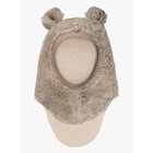 Huttelihut Teddykypärämyssy + Korvat Merinovilla, Camel Melange, 48
