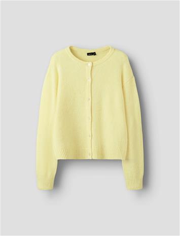 LMTD Nlfbynt Ls Knit Cardigan - Yellow - 170-176