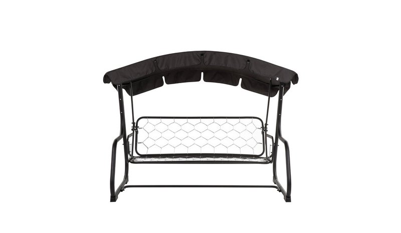 Terassin katos Ravenna D031-07CW 224x124 cm musta polyesteri