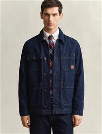 GANT Indigo Work Jacket - Blue - XXXL