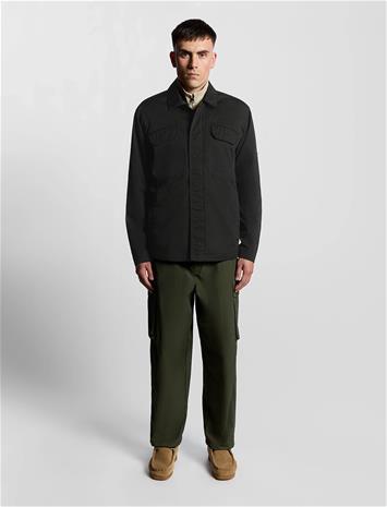 Lyle & Scott Multi Pocket Overshirt Ohut Takki Black Lyle & Scott