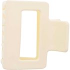 Dazzling Hair Clip Square 5 cm Yellow
