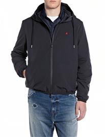 Replay Jacket Regular Red Logo - Black - XXL
