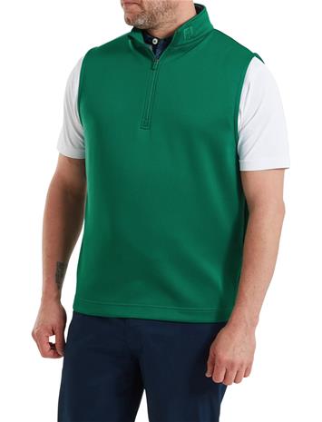 FootJoy Half-Zip Vest - Green - XL