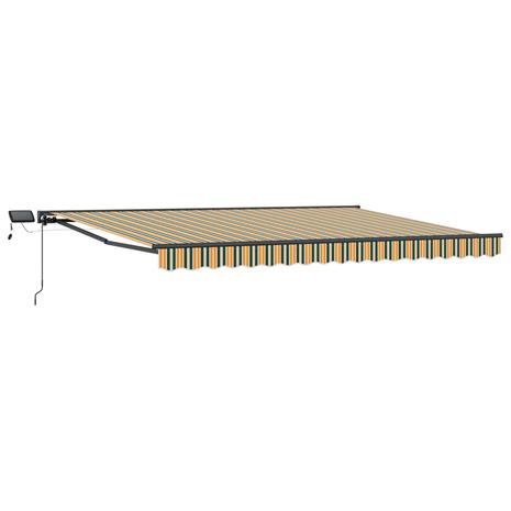 vidaXL Manuaalinen markiisin runko LED-valoilla 4 × 3,5 m