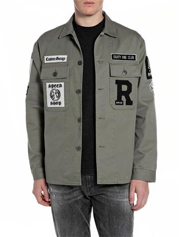 Replay Jacket Regular - Khaki green - XXL