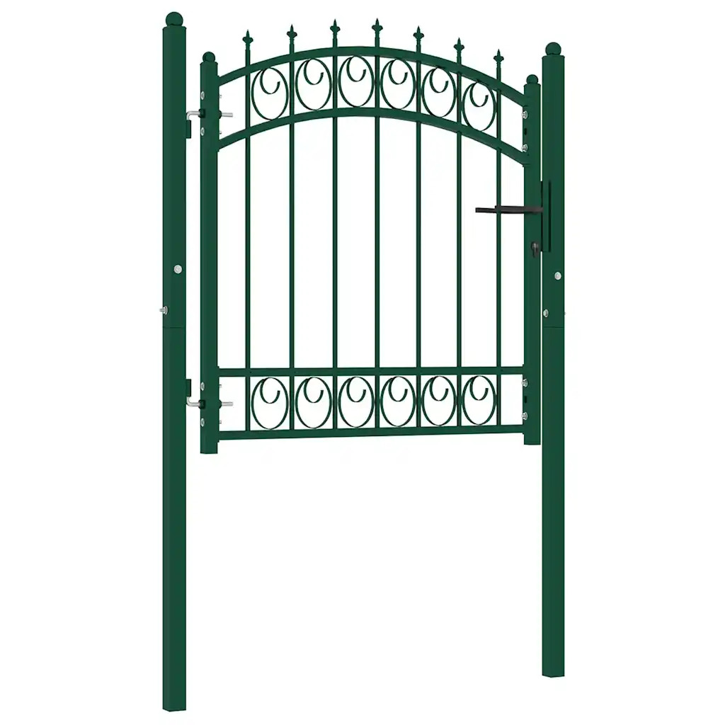 vidaXL Aitaovet EMMEN 104 x 97 cm Lukittava Jauhemaalattu teräs Vihreä