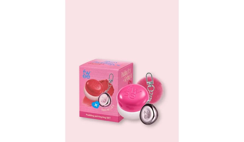 FWEE Lip&Cheek Blurry Pudding Pot + Pendant Keyring - 5 g No.Pk04 Crush