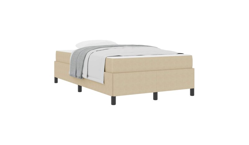vidaXL Sängyn runko Vaalea vihreä harmaa 4FT Small Double kangas