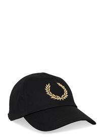 Fred Perry Bold Branding Canvas Cap - Black - ONE SIZE