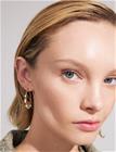 Pilgrim Pilgrim Focus Hoop Earrings Gold-Plated - Gold - ONE SIZE