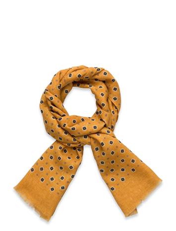 Morris Mixed Wool Scarf - Yellow - ONE SIZE