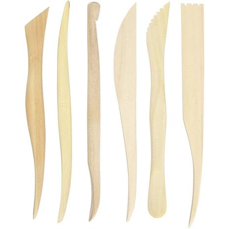Creativ Company Modeling Tool Set Wood 6 pcs.