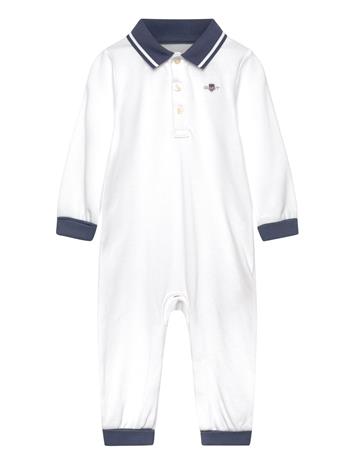Gant Kids Polo Collar Romper - Blue - 98