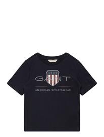 Gant Kids Archive Shield Ss T-Shirt - Black - 116