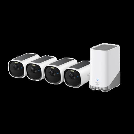 EufyCam E40 4 x Valvontakamera 2K ja HomeBase
