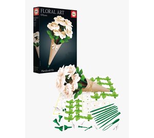 Educa Floral Art 6 White Roses