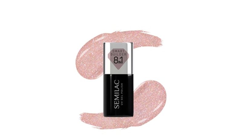 Semilac Smart Builder Geelilakka 7 ml 804 Glitter Soft Beige