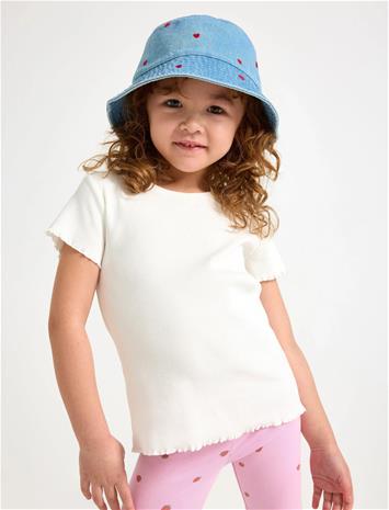 Lindex Ribbed Top - Purple - 140