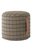 OYOY Living Design Grid Pouf - Grey - ONE SIZE