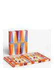 PRINTWORKS Lacquered Backgammon, Red - Multi/patterned - ONE SIZE