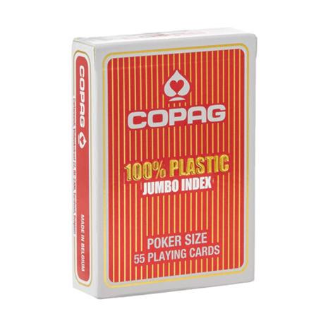 Copag 2 Corner Jumbo -pelikortit (punainen)