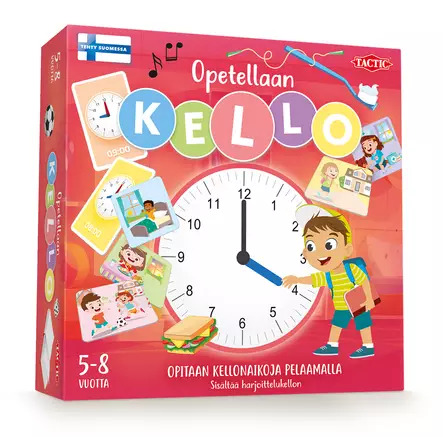 Tactic Opetellaan Kello peli