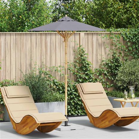 vidaXL Puutarhavarjo Tumma harmaa Ø 150 x 210 cm Bambu