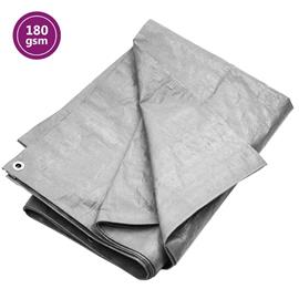 vidaXL Pressu 180 g/m² 8x12 m harmaa HDPE