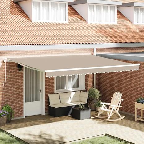 vidaXL Markiisin vaihtokangas Beige 4,5 × 3 m Polyesteri