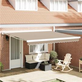 vidaXL Markiisin vaihtokangas Beige 4 × 3 m Polyesteri