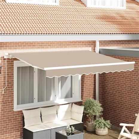 vidaXL Markiisin vaihtokangas Beige 3,5 x 2,5 m Polyesteri