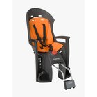 Hamax SIESTA Pyöränistuin + Lukittava Runkokiinnike, Grey/Orange