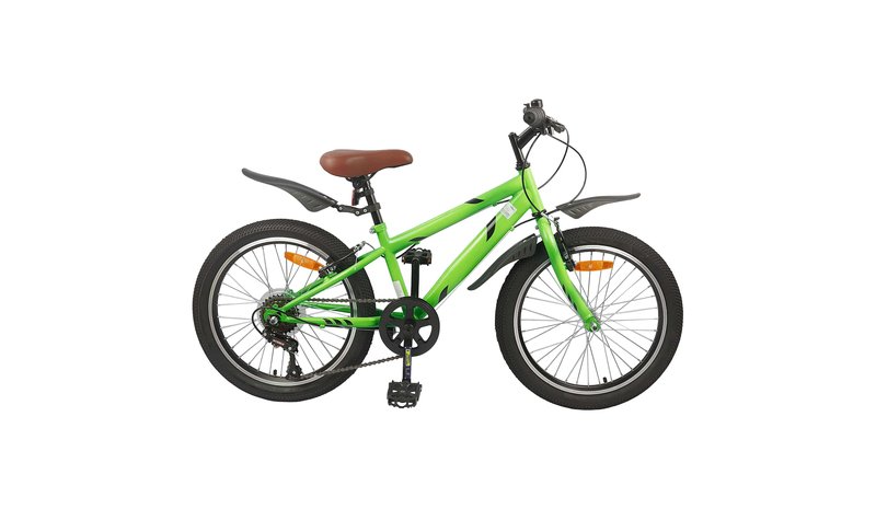 vidaXL Lastenpyörä 24 Tuumaa 6-Speed 8-12 vuotiaille Vihreä – kuva 1/2
