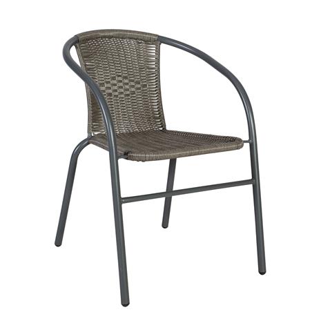 Bistro-tuoli, 52 x 58 x 72 cm, harmaa