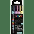 POSCA Marker UNI PC-3M 4er Set Soft Colo (186542)