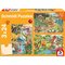 Adlibris Pussel Skoj med Dinosaurier 3x24 bitar, Schmidt – kuva 1