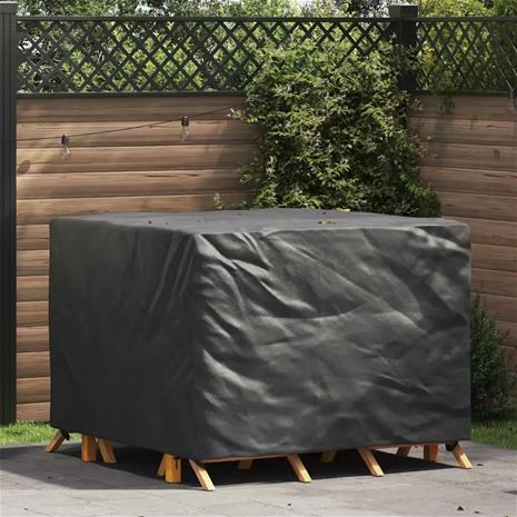 vidaXL Huonekalusuojus Musta 125 x 125 x 74 cm 210D Oxford-kangas
