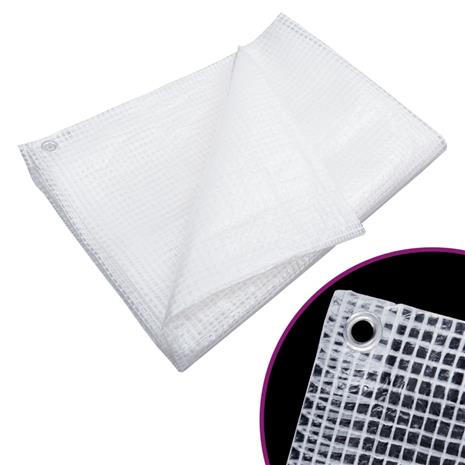 vidaXL Leno suojapeite 140 g/m² 6x10 m valkoinen