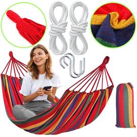 Yhden hengen riippumatto 480142b punainen