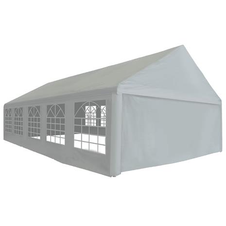 vidaXL Telttakangas ilman kehystä Harmaa 10 x 5 m PE